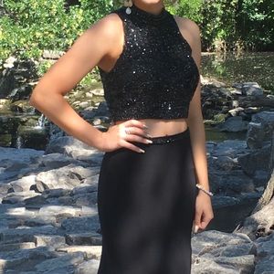 Sherri hill prom dress. Black. Worn once